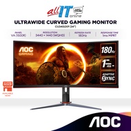 AOC CU34G2XP 34" Curved Gaming Monitor 34" (3440×1440) WQHD UltraWide 21:9 | 180HZ | 1MS | Adaptive 