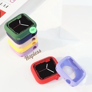 Case Apple watch 7 6 5 4 3 2 1 se for iWatch Tpu Silicone Clear 1/2/3/4/5/6/7 41mm 45mm hw22plus hw3