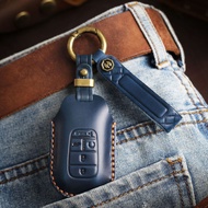 Suitable for 2025 Honda Allison New Odyssey P7S7 Enjoy Domain XRV Type Grid Genuine Leather Key Case