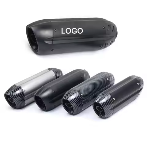 370mm Motorcycle Exhaust Modify Escape Motocross Exhaust Muffler For Honda Yamaha nmax trk 502 gsr 6