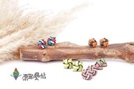 ♦️原風藝站♦️原住民族手工皮編織花朵耳環