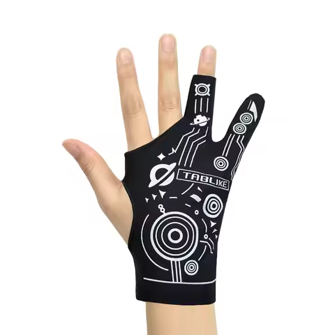 TABLIKE Drawing Glove,Two-Finger Artist Glove with Cool Space Designs Suitable for Right &Left Hand 