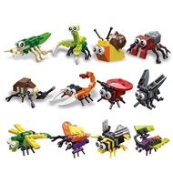 Get Your Small Insect Party Building Blocks, Cute Animal Model Toy, Christmas/Birthday Gift, Educational Bricks
