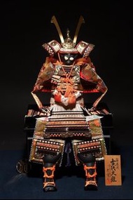 日本武士大鎧 京都職人造 軍事迷  武士道 鑄鐵兜 甲冑 盔甲 頭盔 古代大鎧 公仔