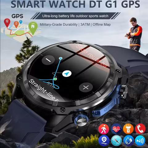 Military GPS 4GB Memory Sports SmartWatch Men Waterproof Cold-resistant And High-Temperature Resista
