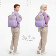 RumahColor Canvas Backpack Noala L PurpleBIG Size 29 x 13 x 34 cm