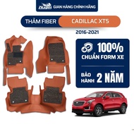 Fiber Leather Car Floor Mats for Cadillac XT5 2016-2021 5 seats ZKAPET