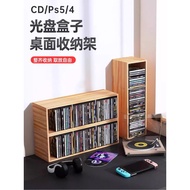 Wooden CD Storage Rack PS4 Game Disc Rack Desktop CD Rack Game CD Display Stand Storage Box