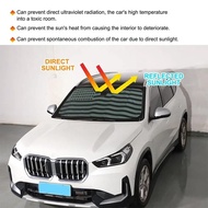 For BMW X1 iX1 U11 2023+ Aluminum Foil Car Front Windshield Foldable Sunshade Portable Anti-UV Sunsh