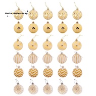 30Pcs Christmas Tree Decor High Qulity White Gold Ball Ornament Bauble Party Hanging Ball for Home C