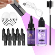 Ultimate UV Light Hair Extension Tool Kit, Includes UV-Light Glue, Hair Glue Remover, and UV Glue La