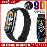 2Pcs For Xiaomi Mi Band 8 ฟิล์ม Xiaomi Mi Band 7 สำหรับ Xiaomi Mi Band 6ฟิล์มกันรอยสำหรับ Xiaomi Mi Band 5สมาร์ทสายรัดข้อมือสำหรับ Xiaomi Mi Band 4 Mi Band 3 TPU ป้องกันภาพยนตร์