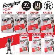 Energizer CR Series 3V Lithium Coin Batteries CR1220, CR1616, CR1620, CR1632, CR2430, CR2450, CR2477