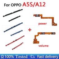 For OPPO A5s A12 New Switch Key Power On Off Volume up down Side Button Keys Flex Replacement Parts