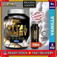 ORI Vital Whey Halal 2KG 24G Protein Isolate Vanilla [FREE SHAKER] Vs Titan Whey/Hydro Whey/Optimum 