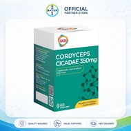 [Bayer Consumer Health]GKB Cordyceps Cicadae 350mg 60Caps | Relieve Eye Fatigue & Dry Eyes, Boost Bo