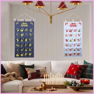 Christmas Pocket Calendar Advent Christmas 2025 Advent Storage Bag 24-Day Hangable Fabric Calendar w