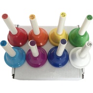 Color Bell Set, 8 Notes, Musical Bells, Hand-Cranked Percussion Instrument Bells, Musical Toys, Birt