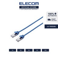 ELECOM LD-TWSS/BU SLIM CAT 7 LAN CABLE/ High Speed Slim Cat 7 / Ethernet Lan Network Cable (1m,2m,3m