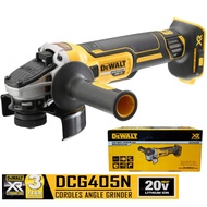 DEWALT เครื่องเจียร์ 4" 20V รุ่น DCG405P2 พร้อมแบต5.0Ah+แท่นชาร์จ ประกัน3ปี