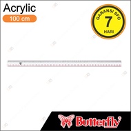Butterfly Ruler 100cm - Acrylic Ruler 1M