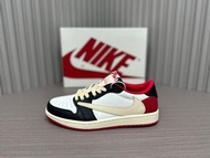 Travis Scott x Air Jordan 1 Low OG SP 黑紅 倒鈎 籃球鞋 低幫 貨號：DM7866-166