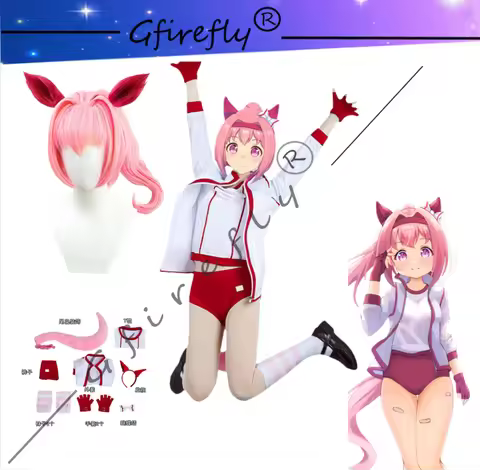 Pretty Derby Game Haruurara Haru Urara Character Cosplay Costume Sportswear Wig Tail Anime Complete 