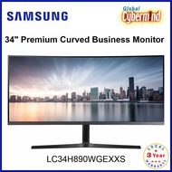 SAMSUNG C34H890WGE 34" Ultra WQHD Premium Curved Business Monitor [LC34H890WGEXXS] (Global Cybermind)