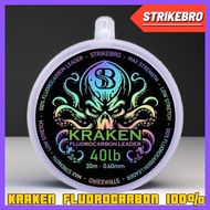 STRIKEBRO KRAKEN 100% Fluorocarbon Leader 30meter•Max Strength•Invisible Underwater•High Sensitivity