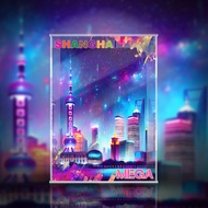 MEGA SPACE MOLLY 400 Shanghai Limited Edition Collectible Figure Display Box Bubble Monster Toy Show