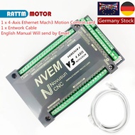 NEW 2024 Latest CNC motion controller NVEM V5 upgrade 3axis 4axis 5axis 6axis mach3 control card Eth