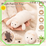 GERTRUD Ferret Plush Pillow, Soft Plush Fluffy Texture Stuffed Ferret Toy,  Dense Stitching Cute Exp