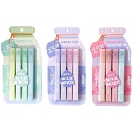 Set of 4 MILK BRICK Vience Highlight Pens Pastel Highlighter Pens
