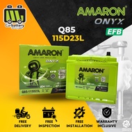 Installation Provided Amaron Q85 115D23L EFB Start Stop Car Battery Bateri Kereta Mazda 2 3 5 Mazda 