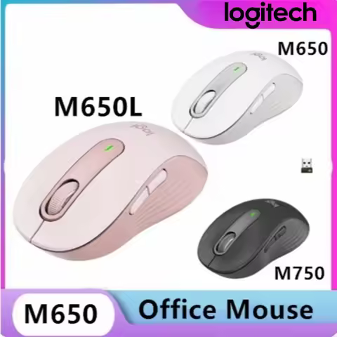 Logitech M750 Wireless Mouse Lightspeed USB Receiver 18 Months Battery Life Smooth Tracking for Wind