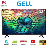 GELL 32inch led tv &amp; 32inches smart tv flat screen Frameless Ultra-slim Multi-ports television