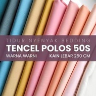KAIN METERAN SUTRA BAMBOO 50S ORGANIC POLOS LEBAR 250 CM WARNA SAGE GREEN COFFE GREY COOL MINT MAUVE