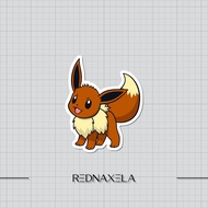 Eevee Vinyl Sticker Pokemon Logo Suitcase Sticker Laptop Sticker Outdoor Waterproof Sticker