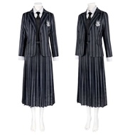 Halloween Costume Addams Family Cosplay Costume Wednesday Cosplay School Uniform