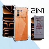 Note 60 Pro Note 60 Phone Case Clear Transparent Casing With Anti Peeping Frosted Ceramic Soft Film