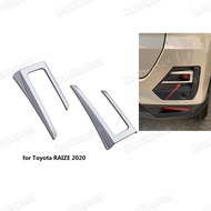 Hardingsun for Toyota Raize A200A/210A Stainless Steel Car Fog Lamp Cover Trim Rear Reflector Garnish Bumper Spotlight Accessories