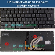 HP Probook 430 G6 430 G7 435 G6 G7 Laptop Backlight Keyboard