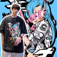 #現貨 拿著電磁砲的布瑪 七龍珠 BULMA 純棉做舊水洗短T 純棉 台灣製