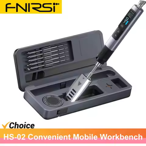 FNIRSI HS02 Original Smart Soldering Iron HS-02 Convenient and Fast Mobile Workbench Storage Box Sol