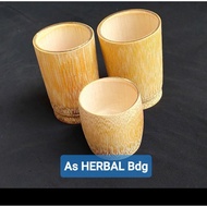 Bamboo cups, fine bamboo cups, 3 pcs