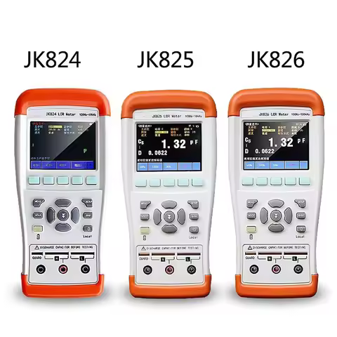 JK824 Handheld LCR Digital Bridge Capacitance Tester High Precision Inductance Meter Resistance Test