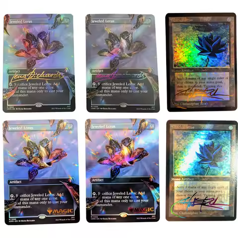 MTG Artifact Jeweled Lotus WS Collection Card Signature Card Bronzing Refractive Color Rainbow Flash