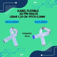 FLEXIBLE LCD CABLE 26 PIN SMOOTH 0.5MM WIDTH 1.35CM LENGTH 6CM TO 50CM ONE WAY AND TWO DIRECTION