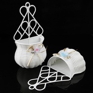 col Garden DIY Vase Flower Basket Sundries Organizer Wall Artificial Rattan MY