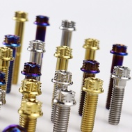 TC4/GR5 M6 Titanium Alloy Flange head Torx Screw Bolts M6 Motorcycle titanium alloy M6 screw